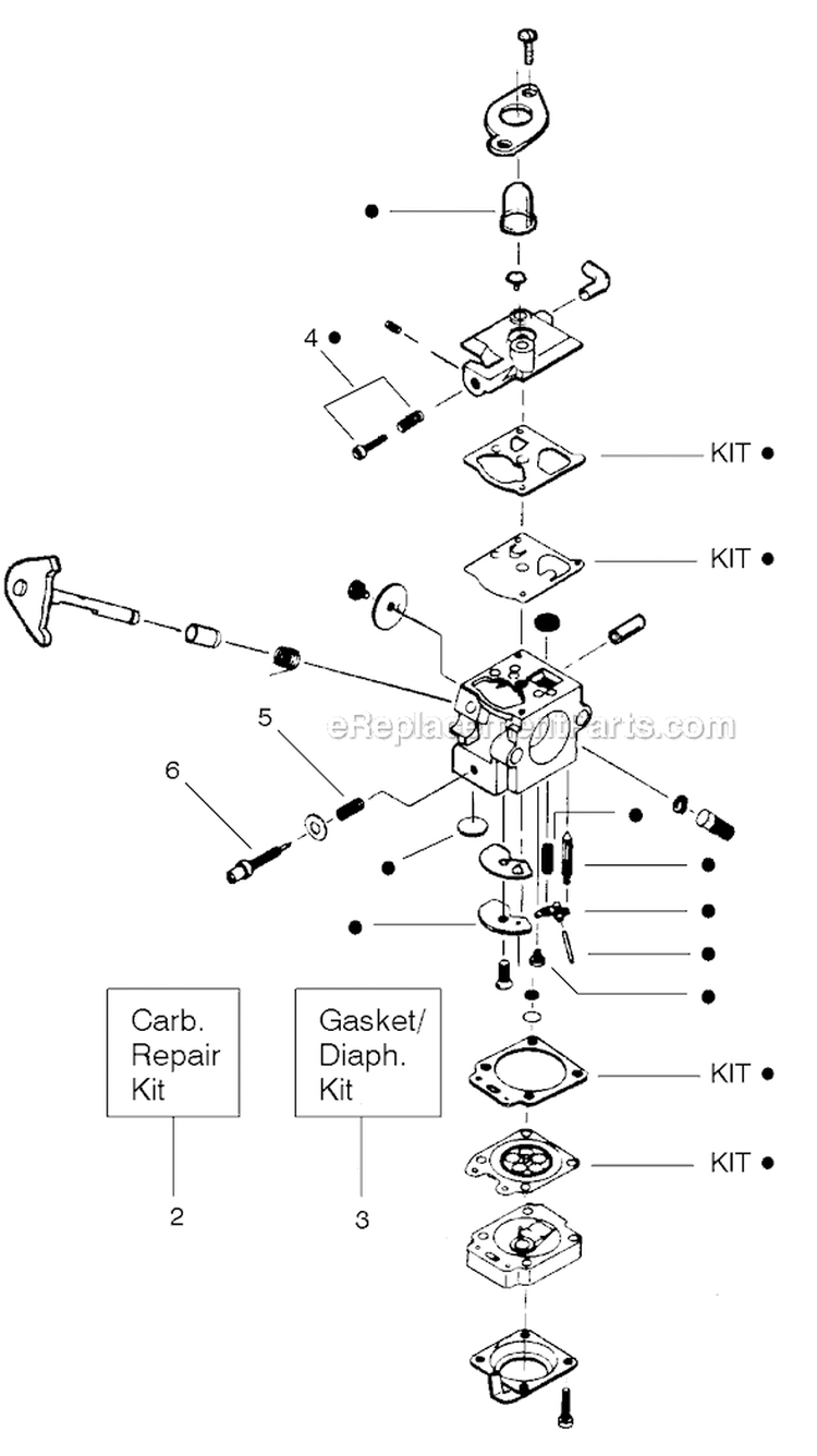Page D Diagram and Parts List for FEATHERLITE Type 4 Weed Eater Trimmer